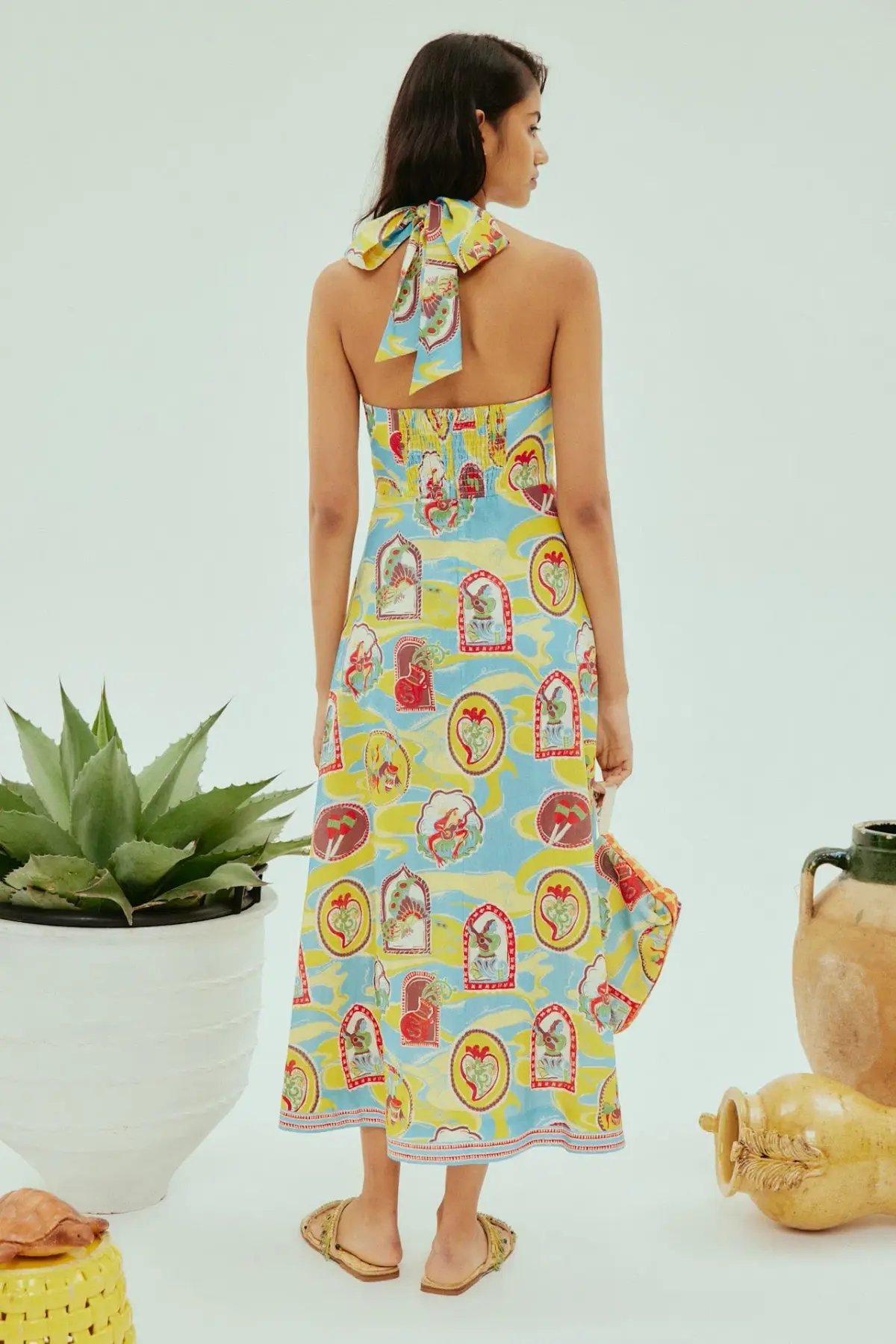 Alemais Emilio Midi Dress Multi Size 8 photo 3