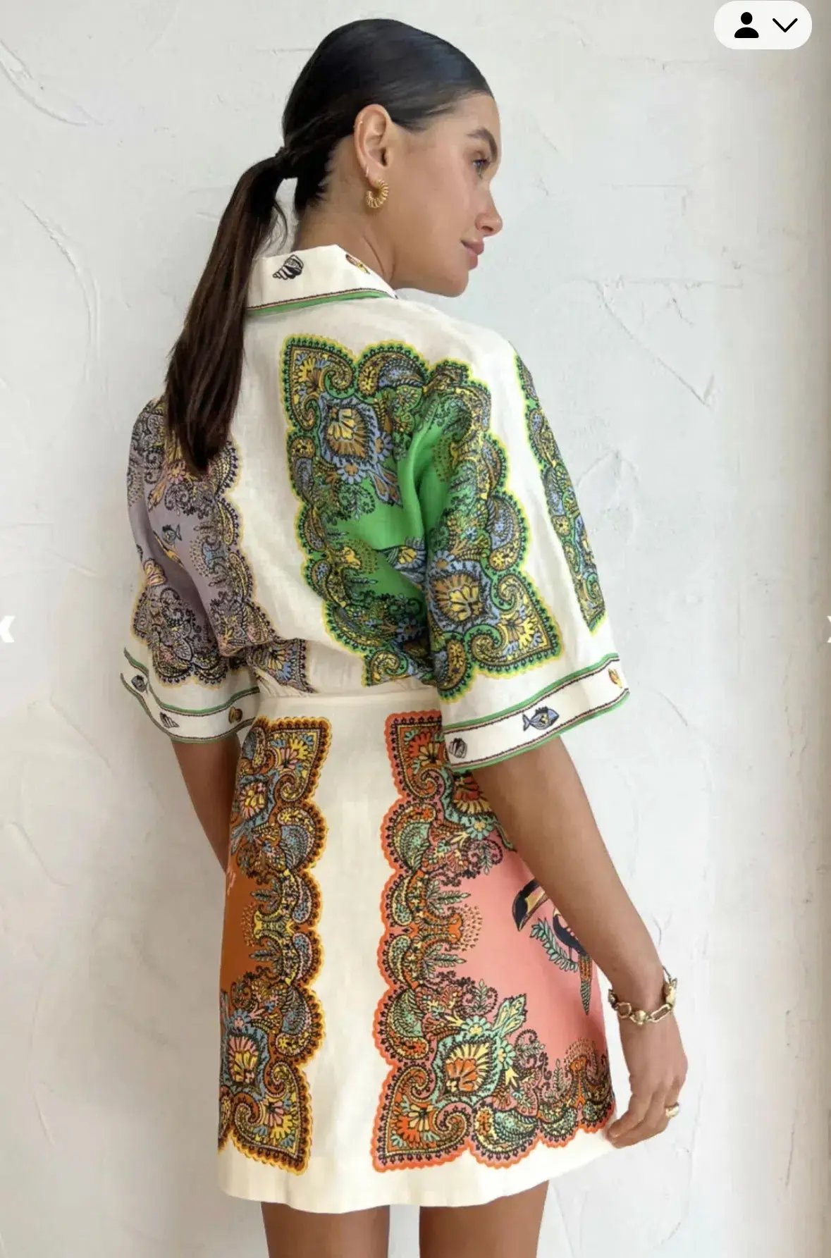 Alemais Trippy Troppo Mini Dress Size Print Size  6 photo 3
