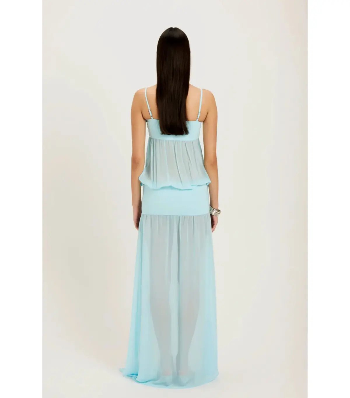 Ance Gria Romeo Gown Aqua Size 6 photo 5