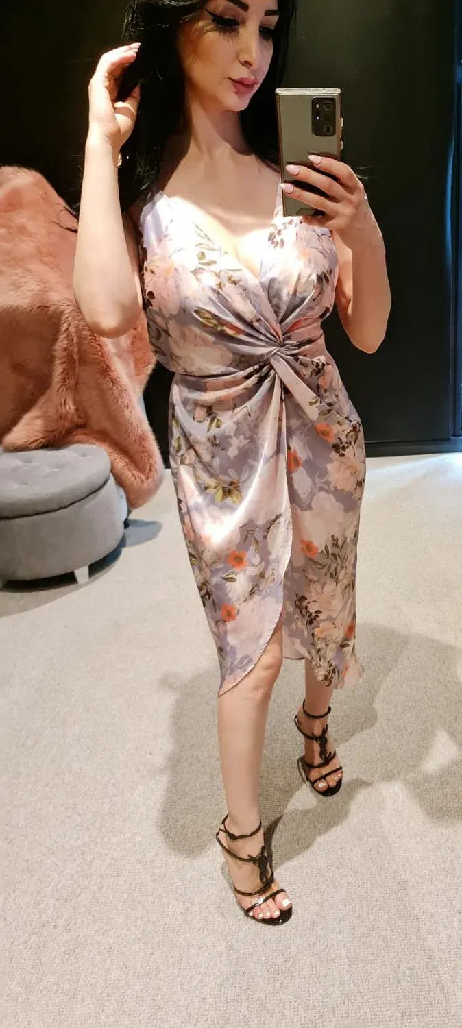 Sheike Floral Midi Dress Print Size 6 photo 3