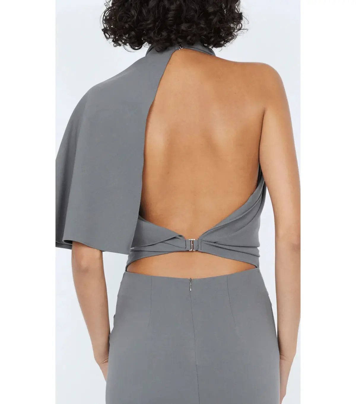 Bec & Bridge Sanja Asym Mini Dress Elephant Grey Size AU 6 photo 3