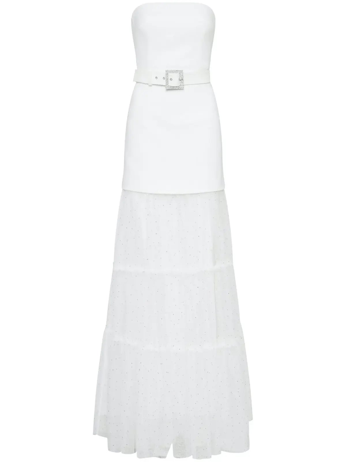 Rebecca Vallance Mirabella Strapless Gown Ivory Size 12 photo 4