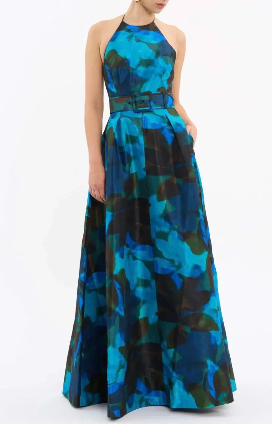 Rebecca Vallance Night Shade Gown Print Size 4 photo 2