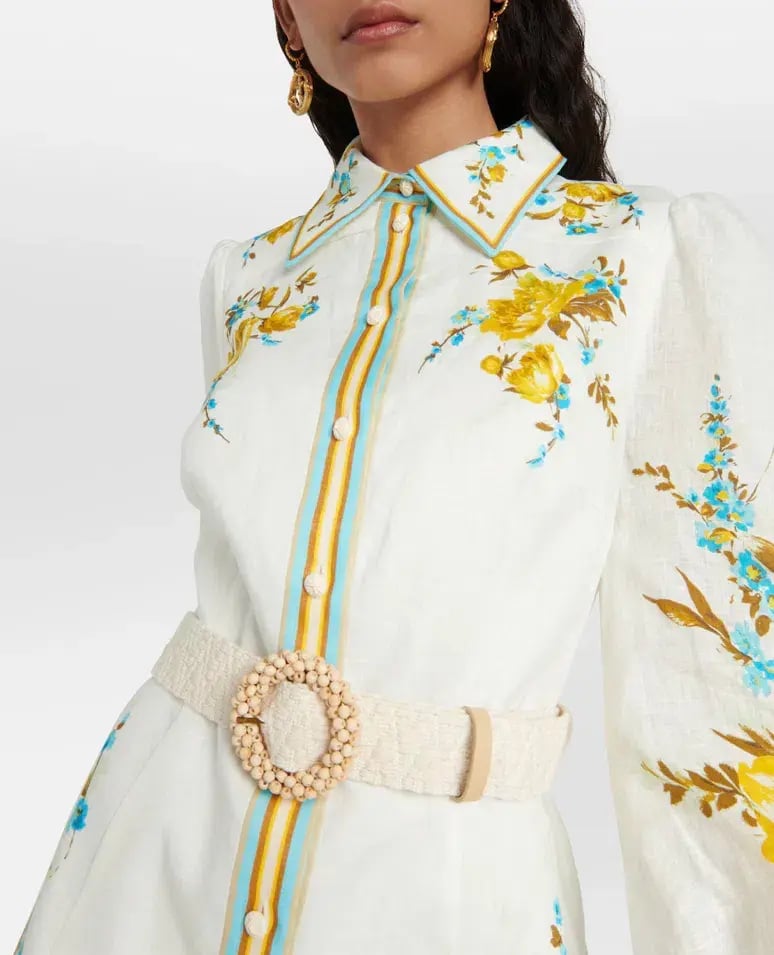 Zimmermann Halcyon Shirt Dress Floral Size 1 / AU 10 photo 2