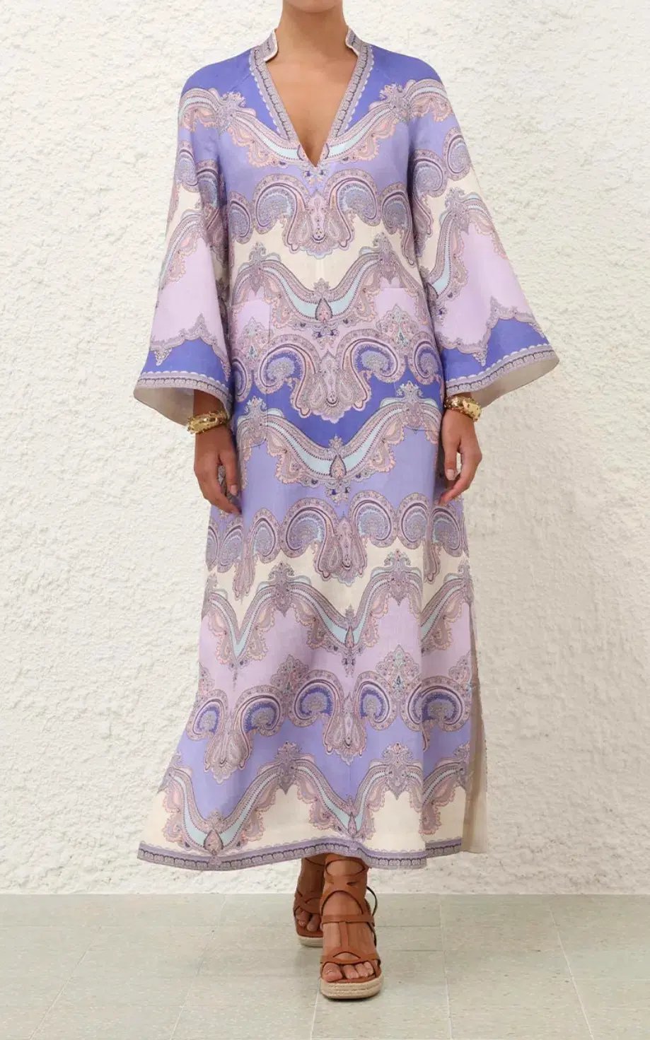 Zimmermann Maxine Midi Dress Purple Size 4 / AU 16 photo 5