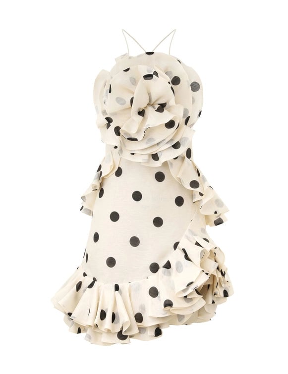 Zimmermann Crush Ruffle Halter Mini Dress photo 3