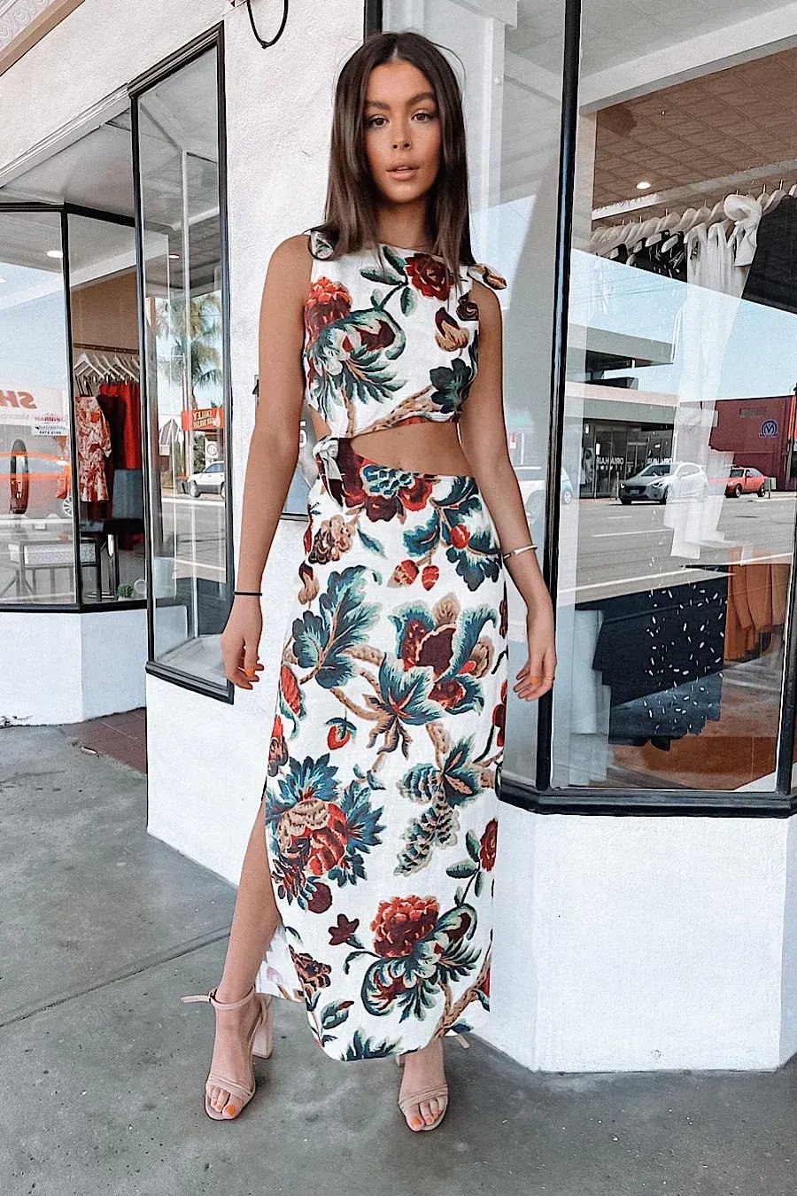 Sir the Label Ambroise Knot Dress Print Size 3/AU 12 photo 2