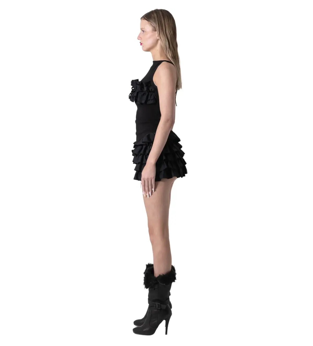 Bye Bambi Yurah Mini Dress Black Size XS  / Size AU 6 photo 3