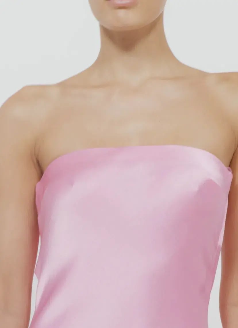 Bec & Bridge Moon Dance Strapless Dress Candy Pink Size 12 photo 4