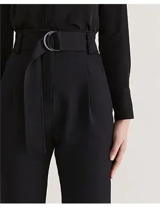 Saba Dharma Belted Slim Pants in Black Size AU 4 photo 10