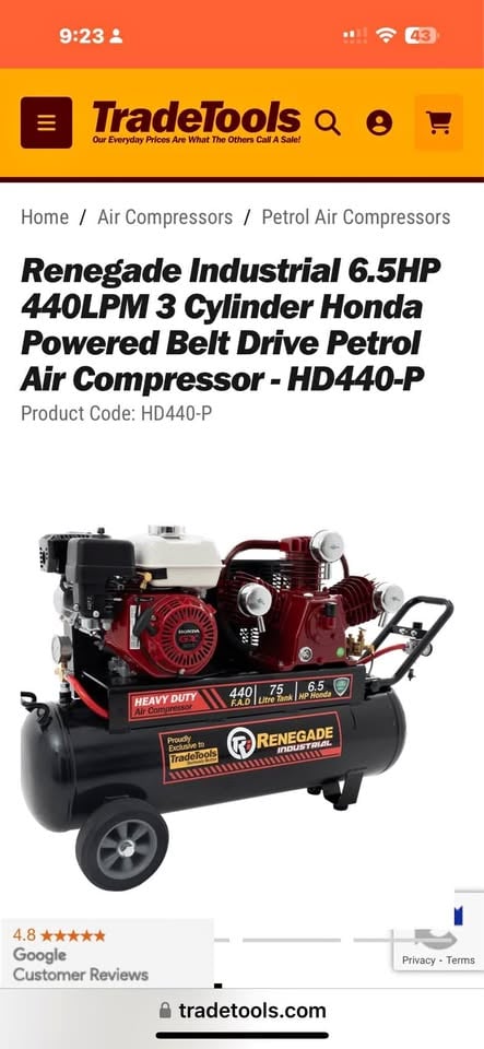 Air compressor hire photo 3