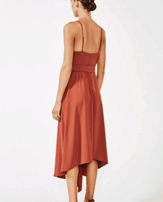 SHONA JOY Voltaire Cocktail Dress | Colour: Rust photo 4