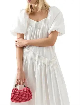 AJE Severine Smock Midi Dress AU 4 photo 2
