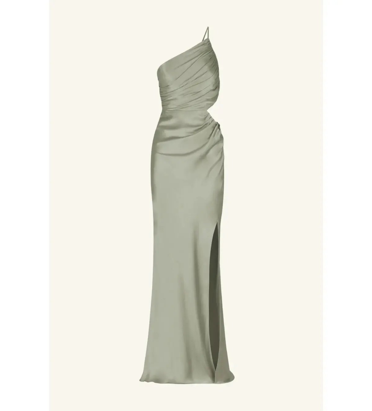 Shona Joy La Lune Gathered Maxi Dress in Sage Size 14 photo 5