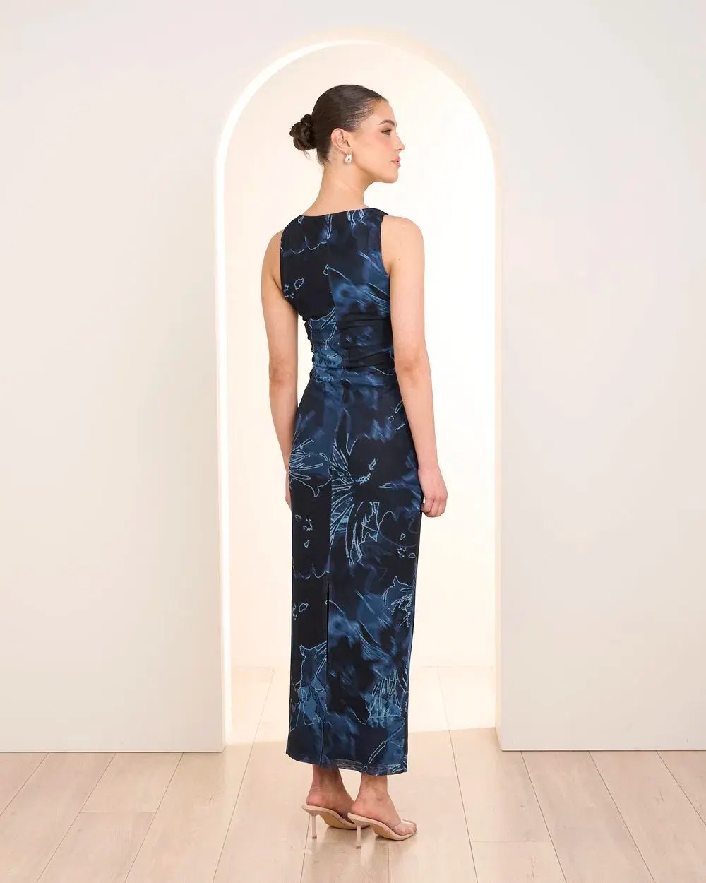 Pilgrim Kiev Mesh Maxi Dress in Multi photo 5