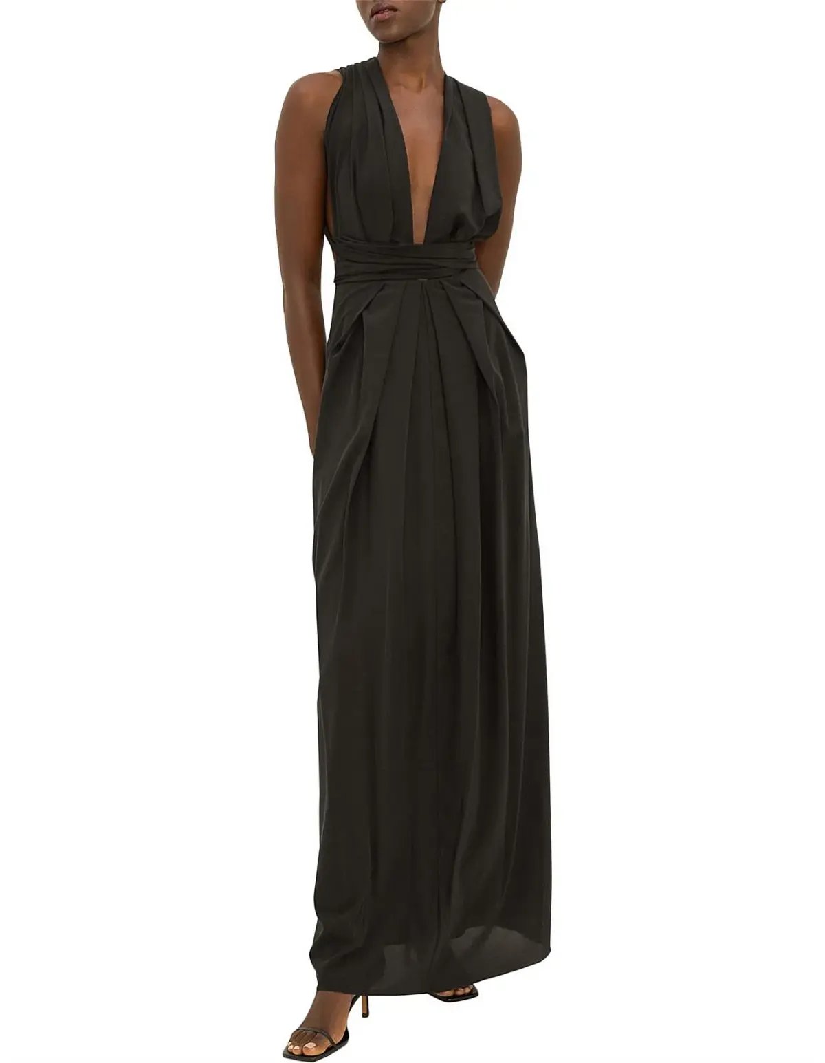 Bianca Spender Silk CDC Ascendent Gown Black Size 10 photo 3