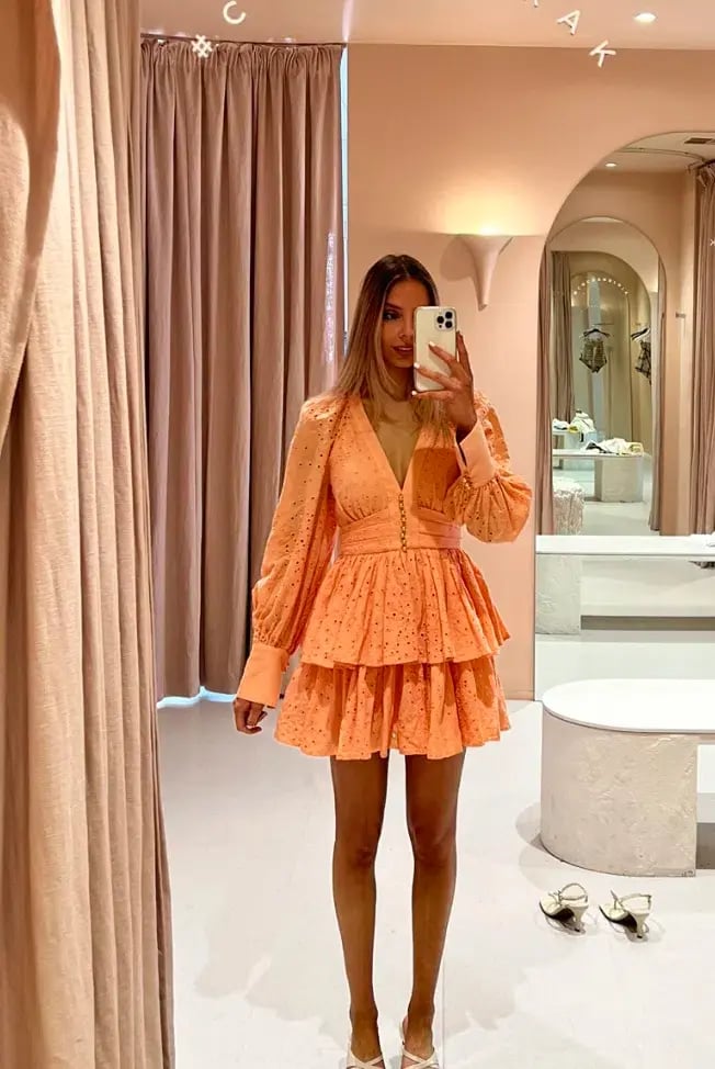 Acler Amelia Dress Orange Size 8 photo 2