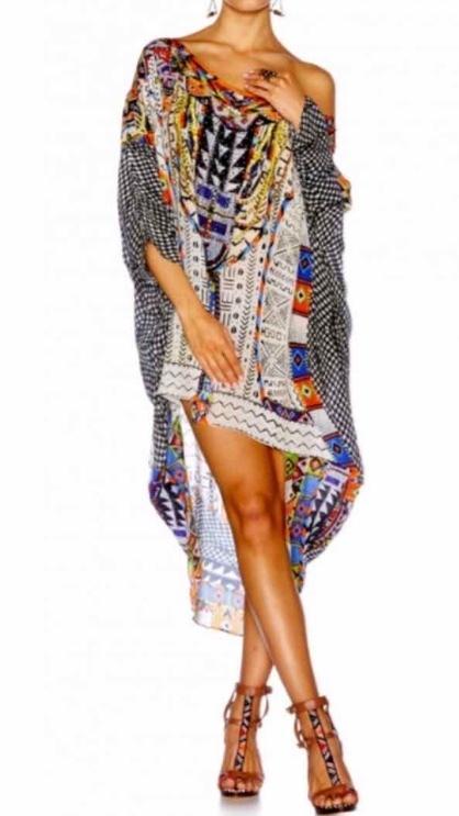 Camilla Echoes of Engai Scoop Back Hem Dress One Size photo 3