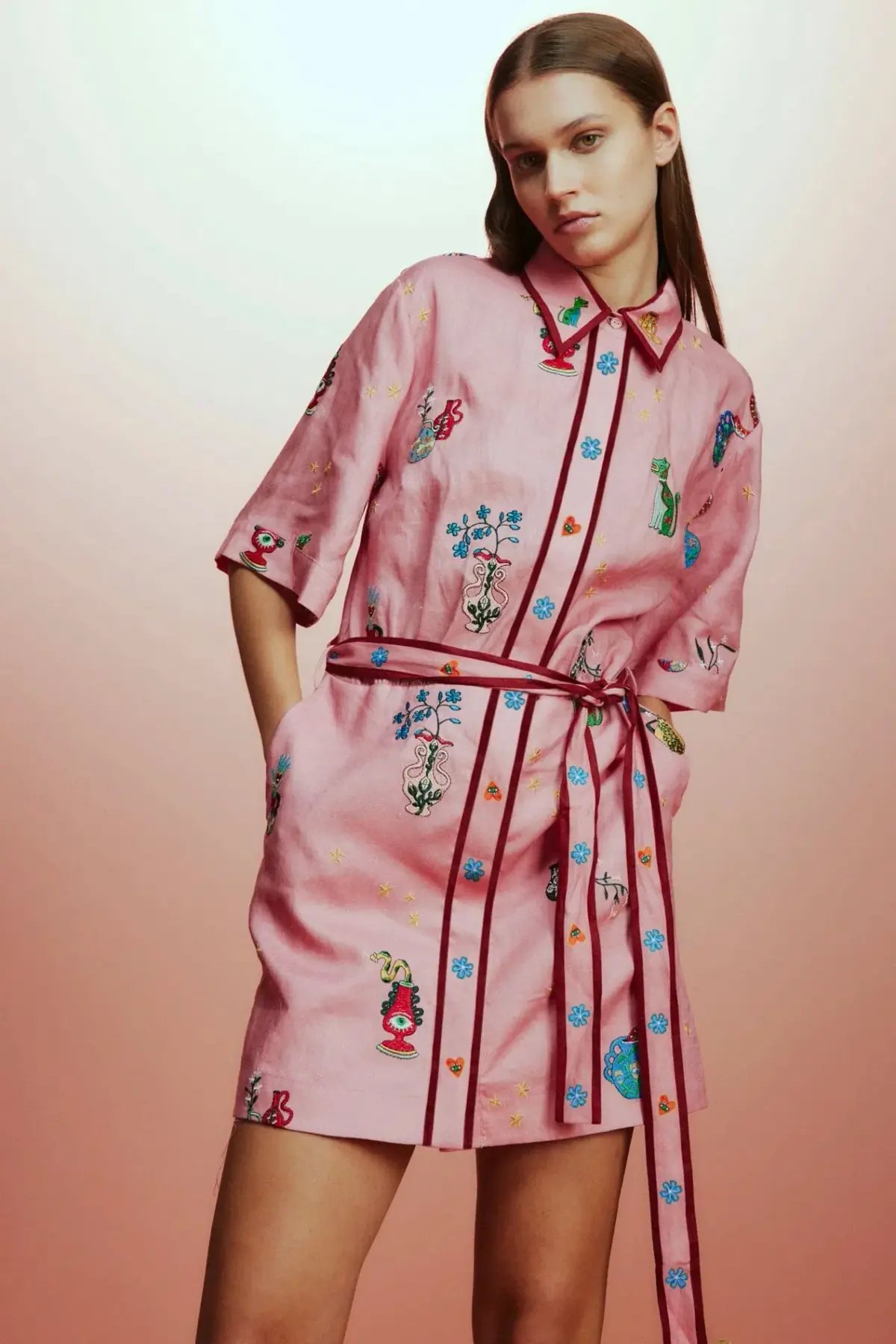 Alemais Timmy Embroidered Mini Dress photo 3