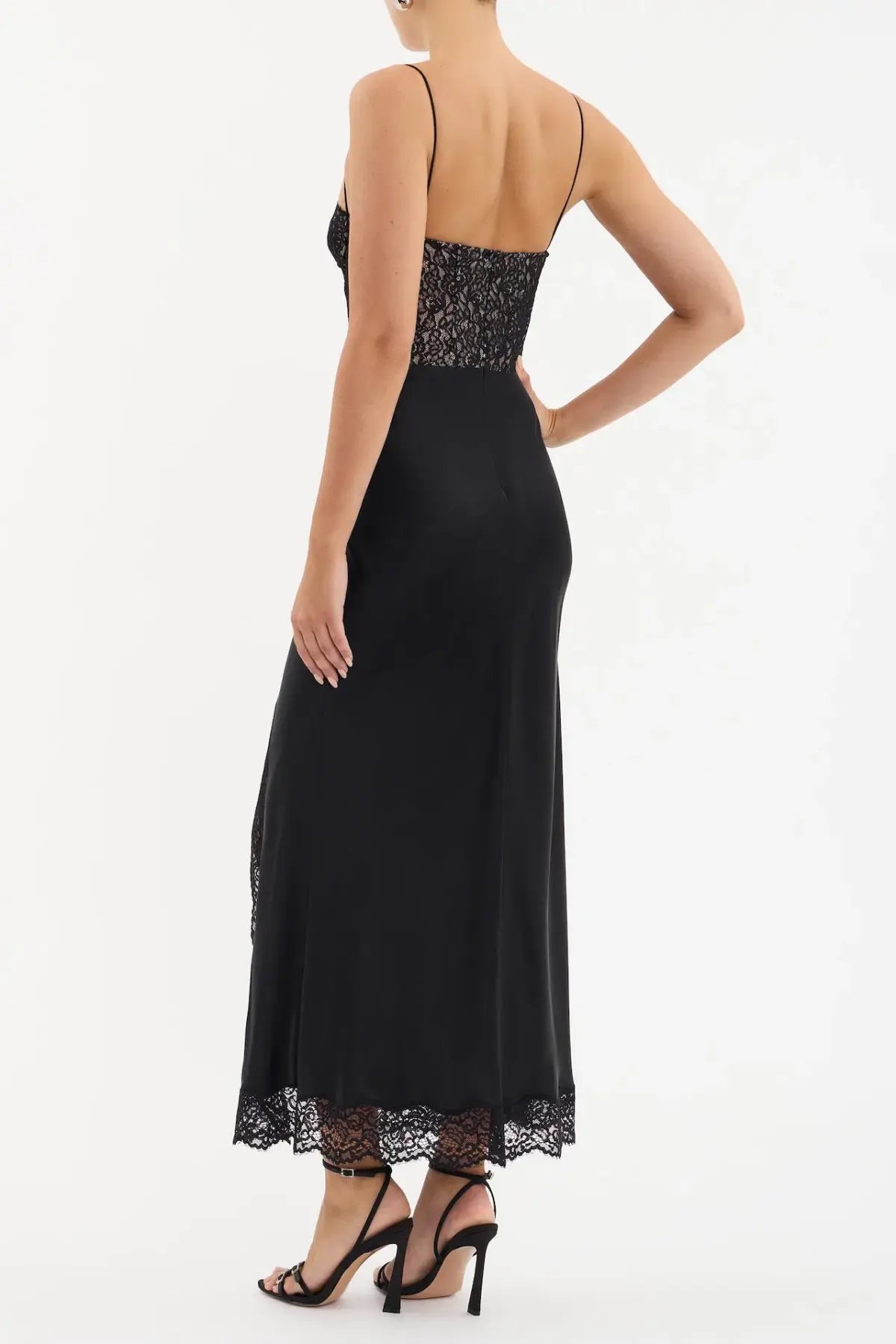 Rebecca Vallance Larisa Midi Dress Black Size AU 12 photo 3