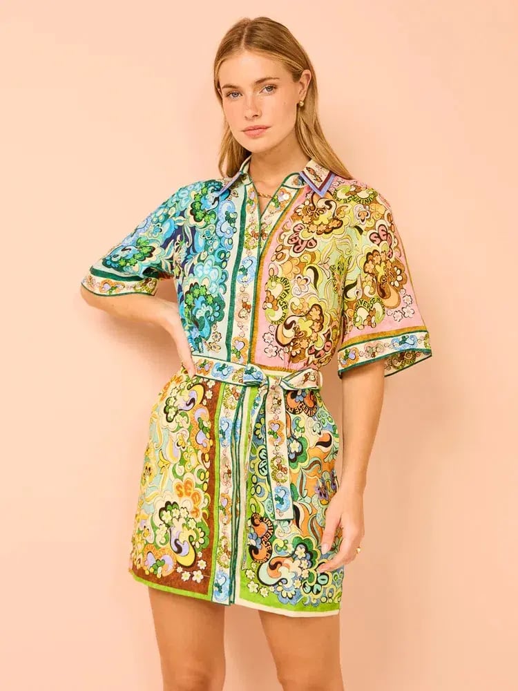 Alemais Dreamer Mini Dress Floral Size 8 photo 2