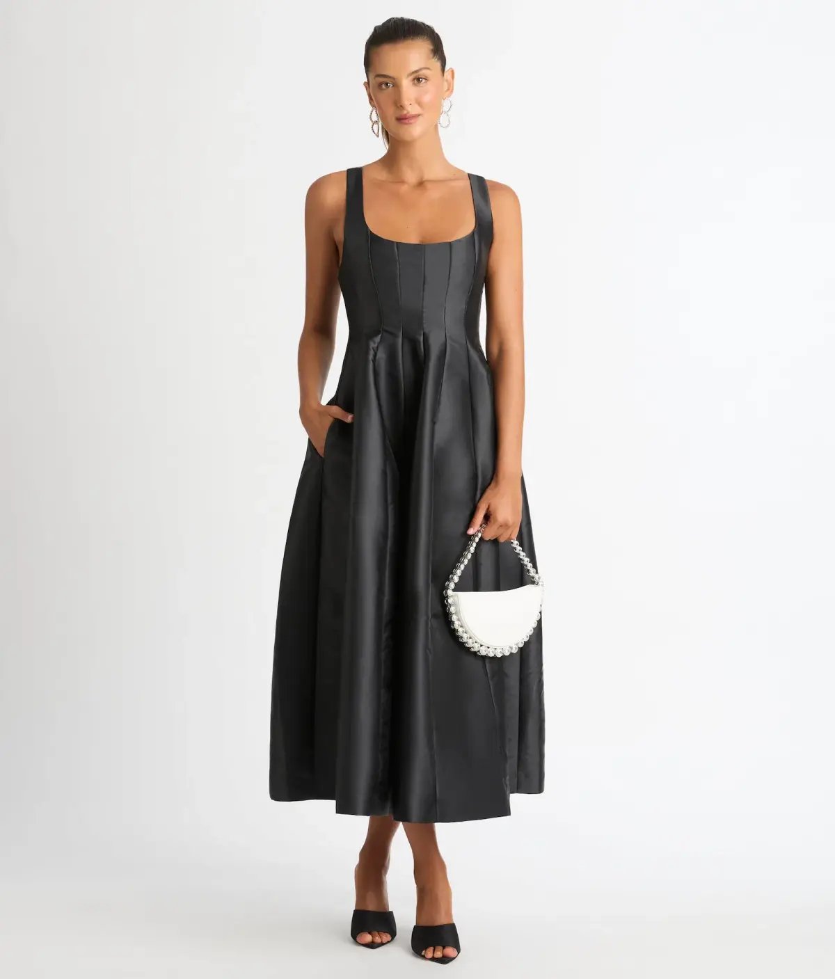 Sheike Karolina Midi Dress Black Size 12 photo 6