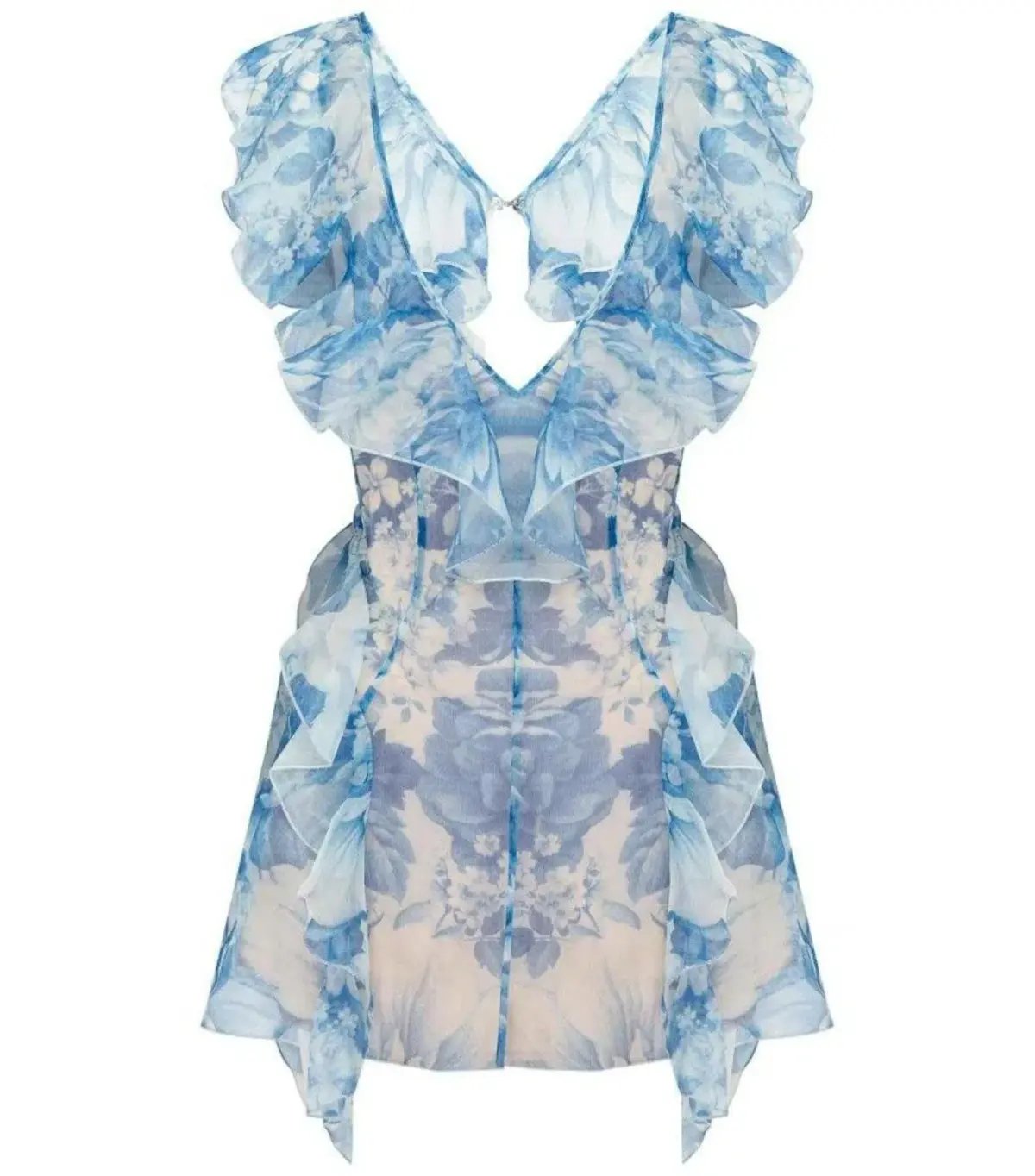 Alice McCall Sherbet Bomb Playsuit Blue Floral Size XS / AU 6 photo 6
