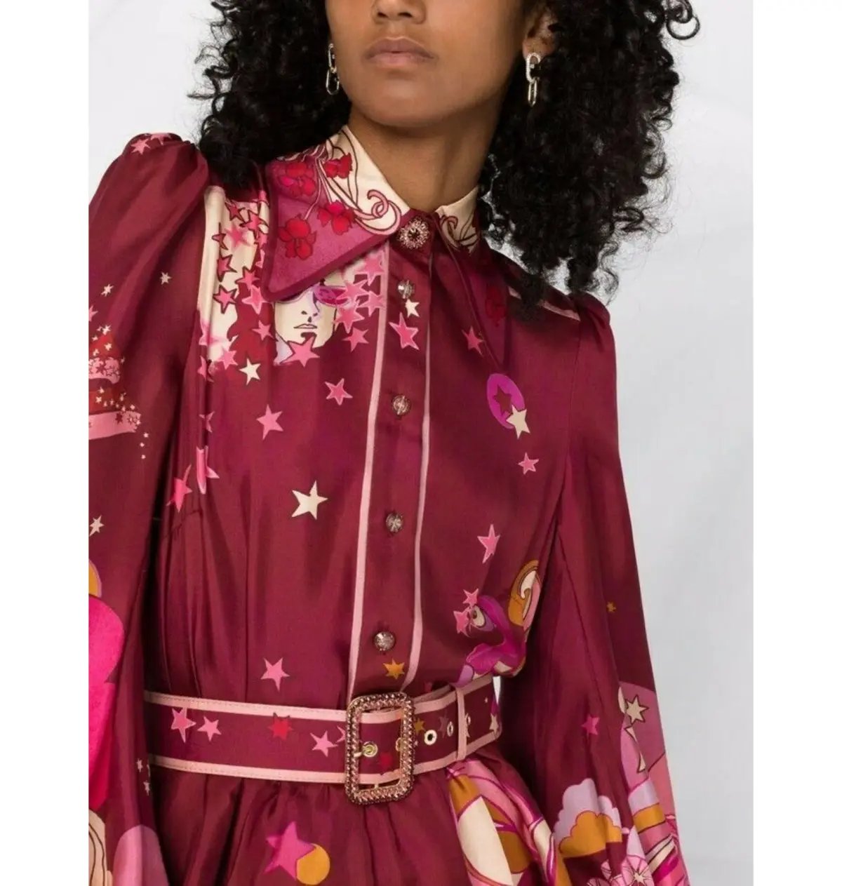 Zimmermann Concert Bubble Shirt Dress in Plum Collage Size 2 / AU 12 photo 3