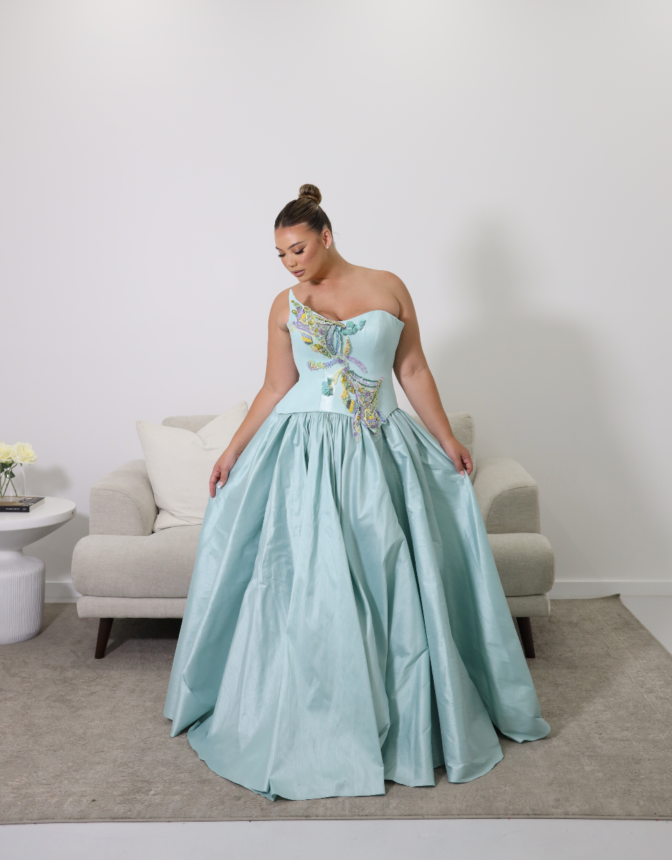 AQUAZZURA GOWN BLUE photo 2