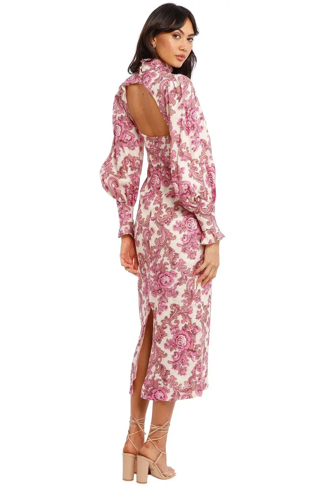 Alemais Isla Midi Dress Print Size 10 photo 3