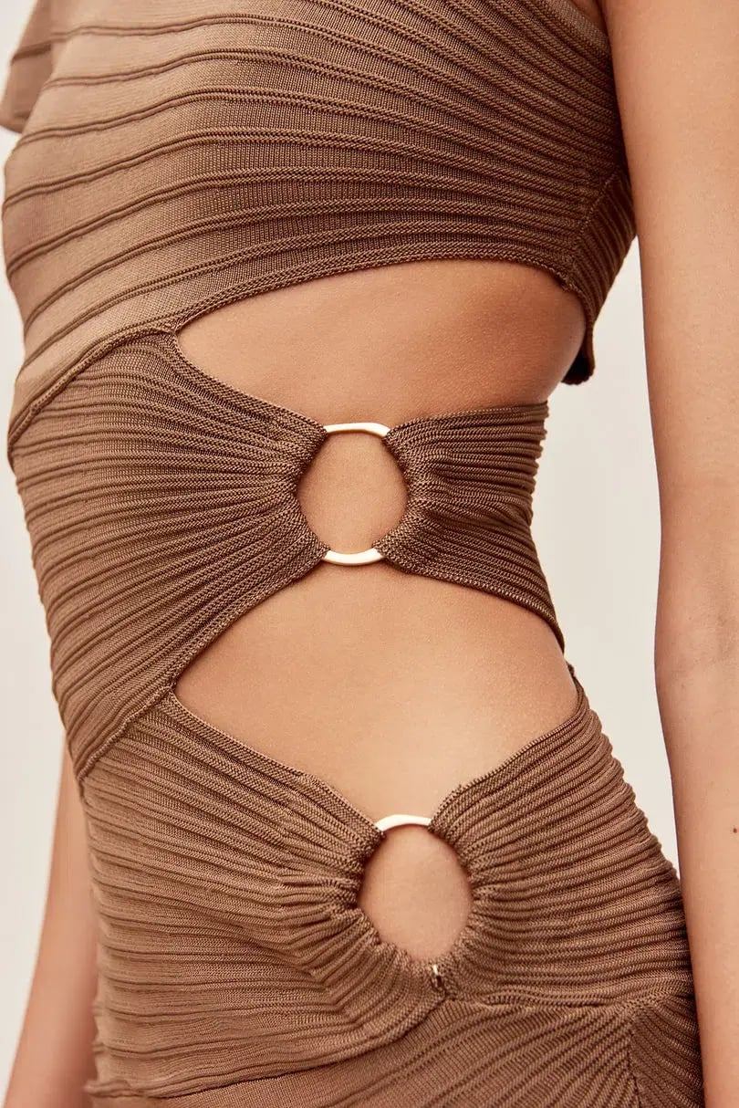 Cult Gaia Lurenz  Midi Dress Affogato Size XS/AU 6 photo 2