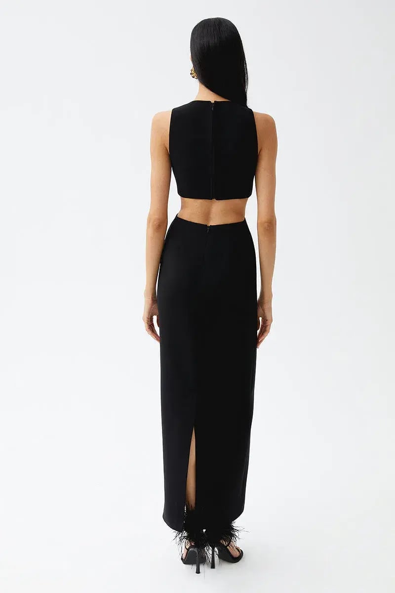 THE NEW ARRIVALS by İlkyaz Özel Romy in Chez Castel Dress Black Size 6/XS photo 3