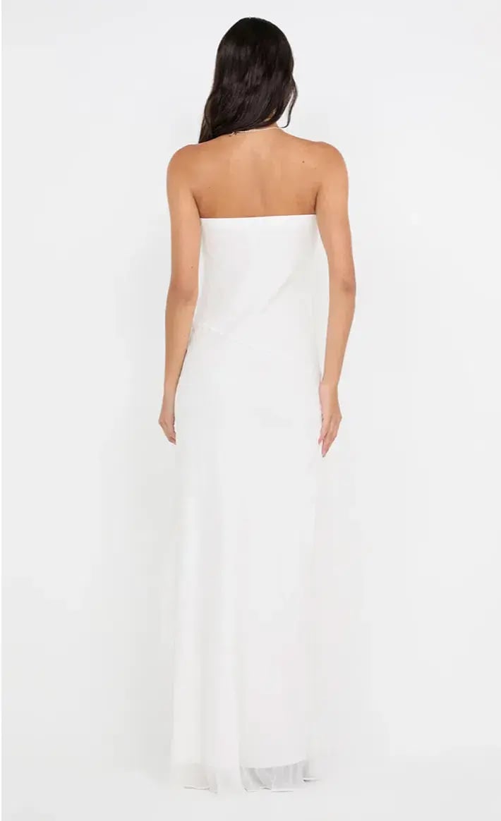 SONEVA STRAPLESS MAXI DRESS SIZE 8 photo 3