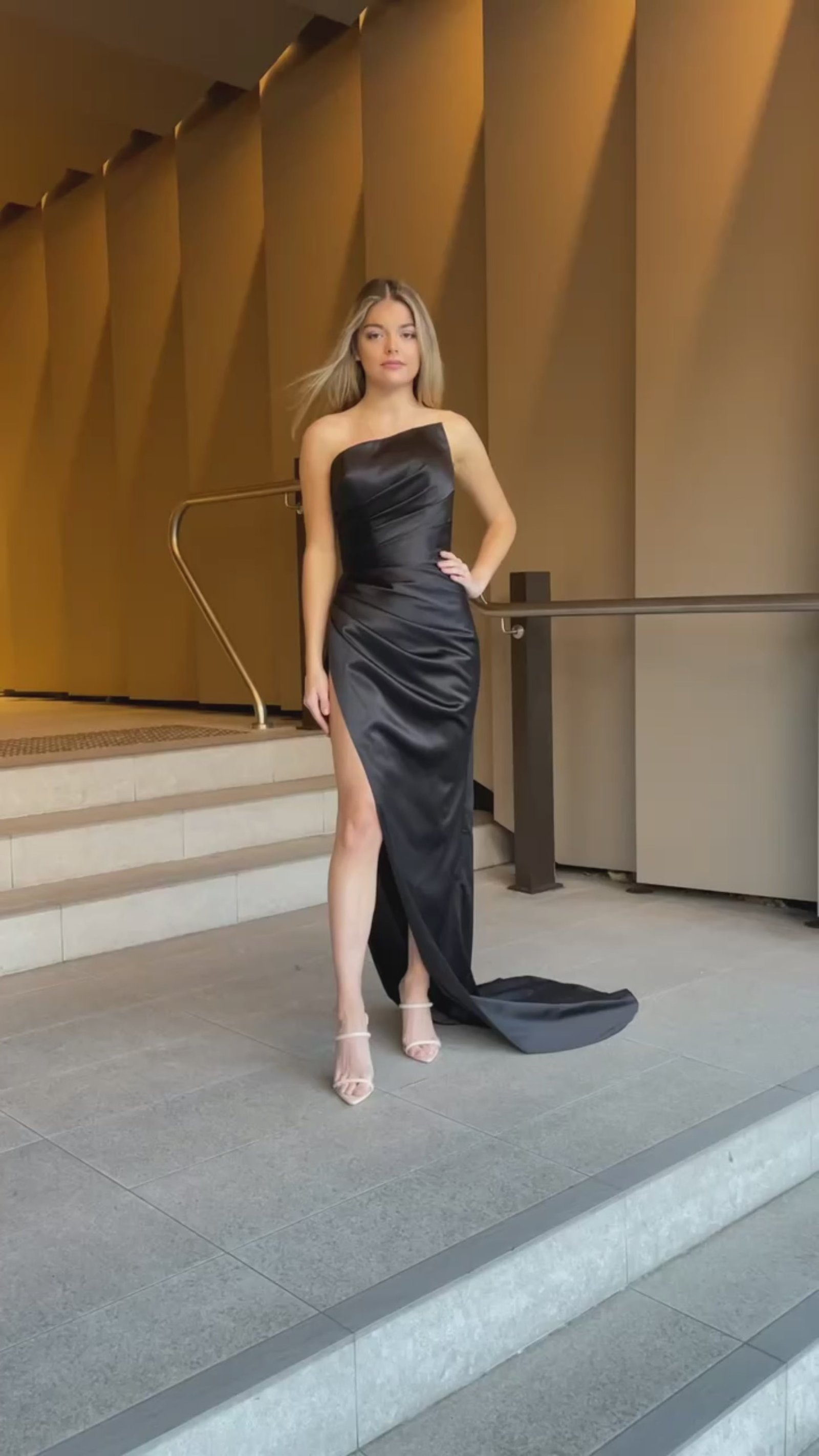Eviana Gown in Black photo 4