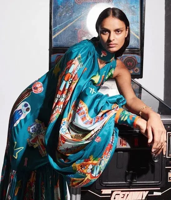 ALEMAIS Rollers Gown Multi Size 10 AU photo 3