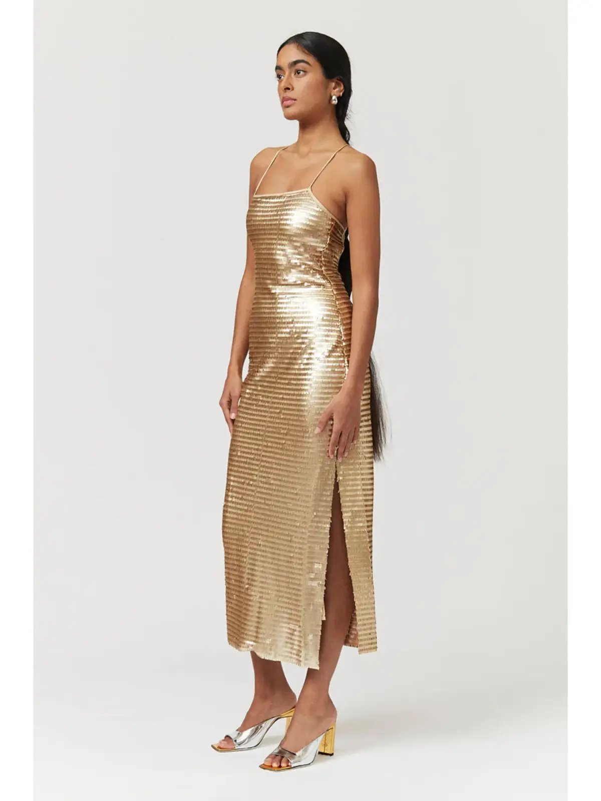 Suboo Pyra Strappy Maxi Dress Gold Size Small / AU 8 photo 2