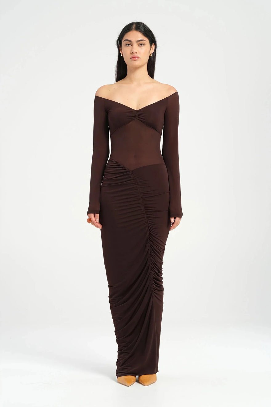 Benni Wilma Maxi Dress - Chocolate photo 2