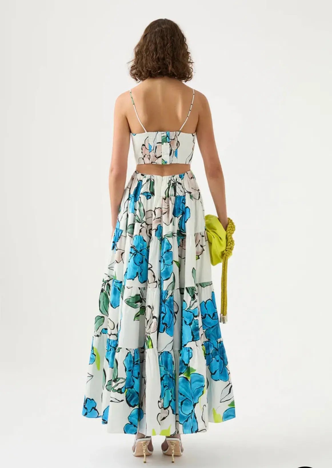 Aje Botanical Tiered Maxi Dress Print Size AU 8 photo 3