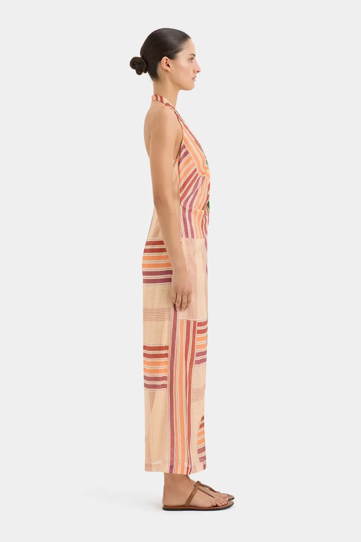 Sir the Label Marisol Twist Midi Dress Multi Print Size 8 photo 3