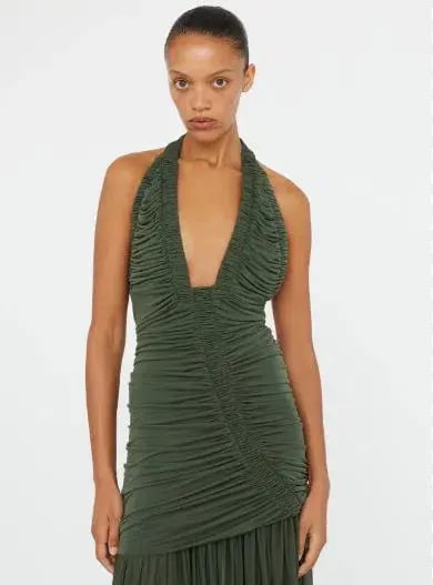 Christopher Esber Orion Gown Green Size 8 photo 3