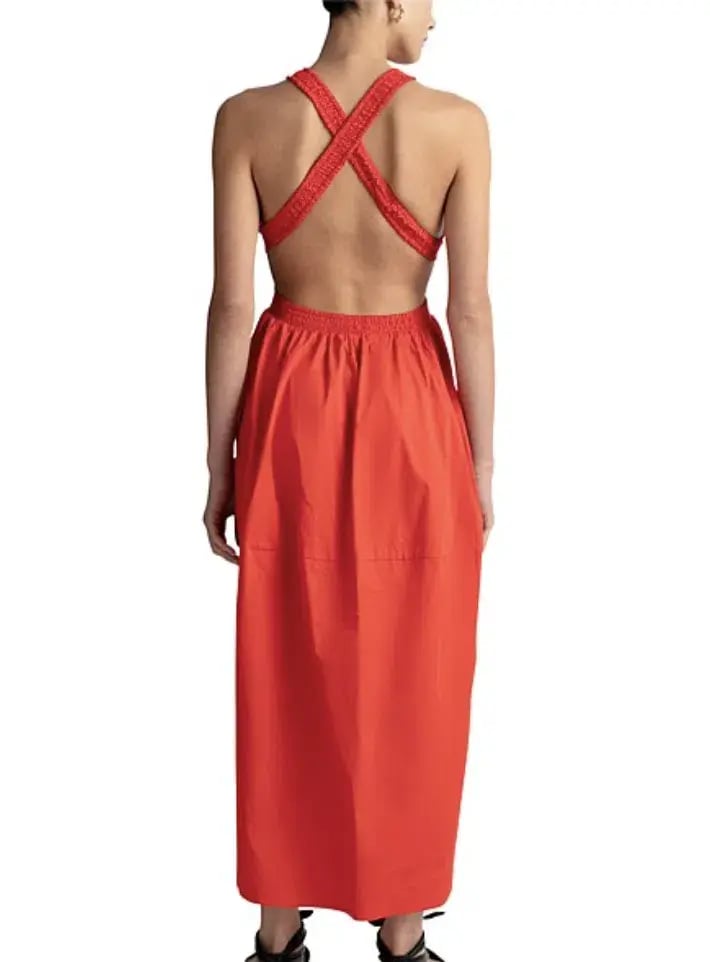 Camilla and Marc Pollina Midi Dress Red Size 10 photo 5
