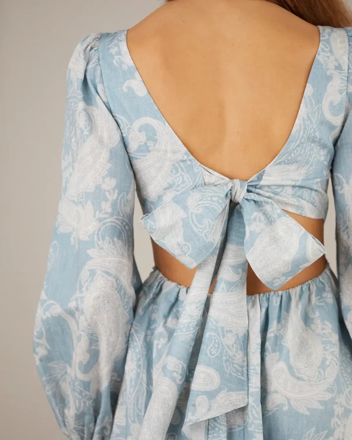 Amelius Bohemia Linen Maxi Dress Blue Size 8 / S photo 2