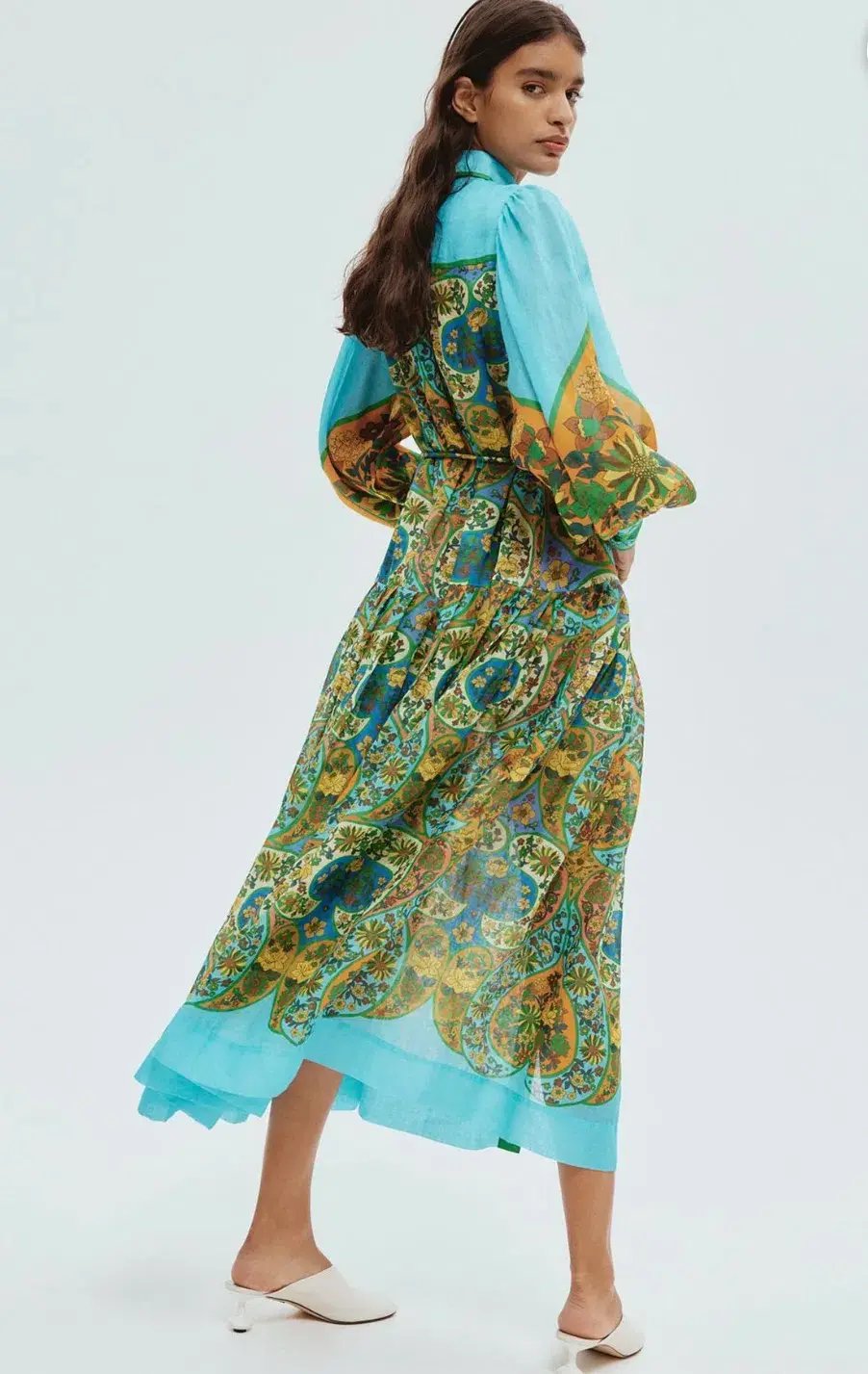 Alemais Sofie Midi Shirtdress Multi Size 14 photo 3
