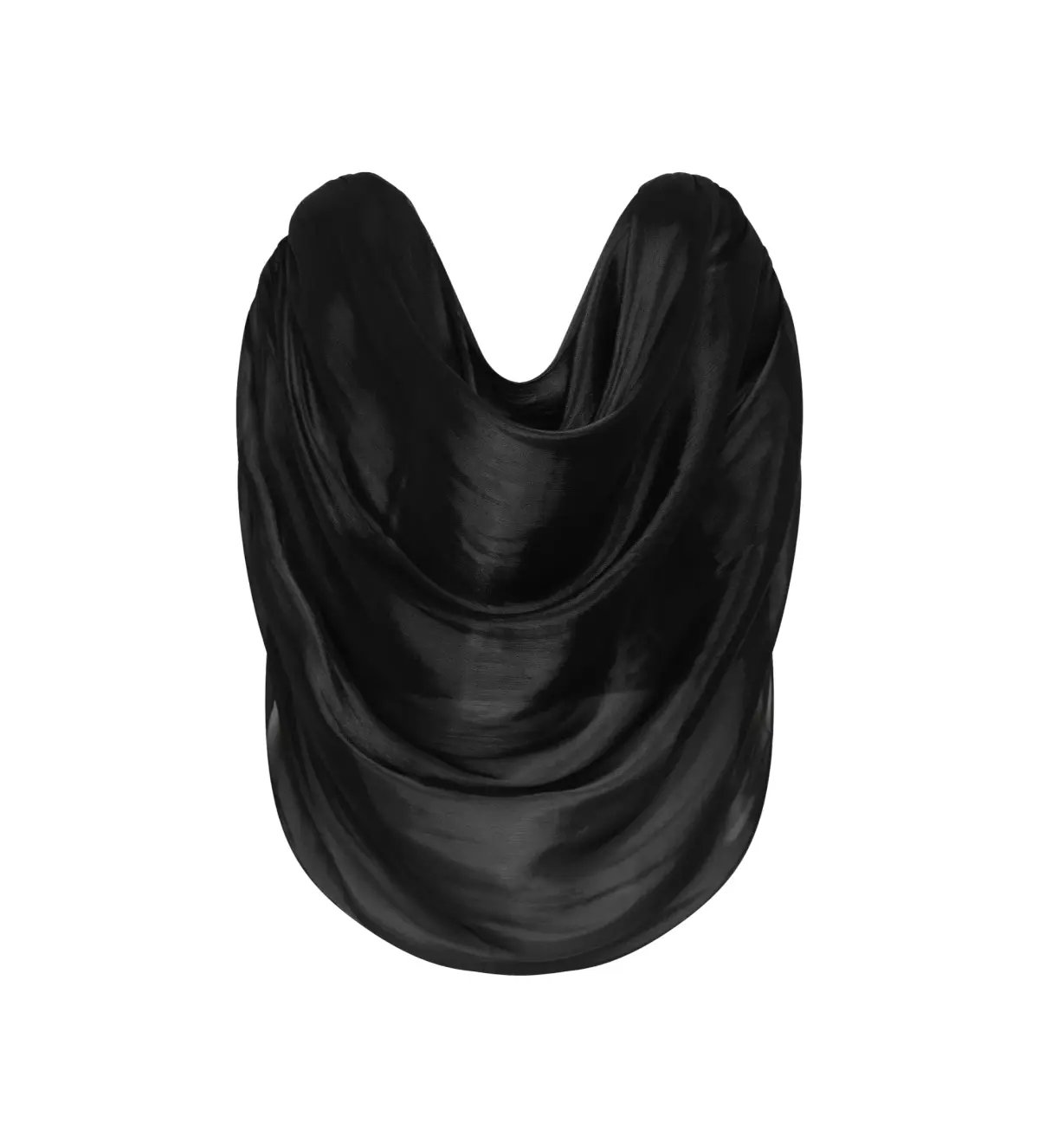 Bianca Spender Liquid Organza Tidal Bustier Top Black Size 10 photo 6
