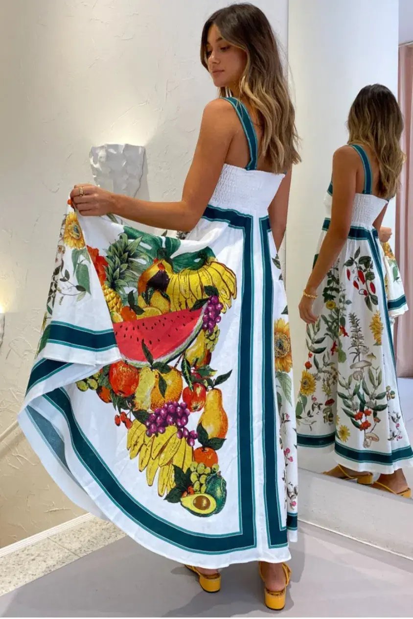 Alemais Frutta Midi Sundress Print Size 12 photo 3