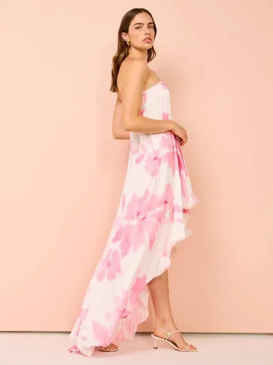 L’Idee Feminite Dress Jardin Pink Size 10 photo 2