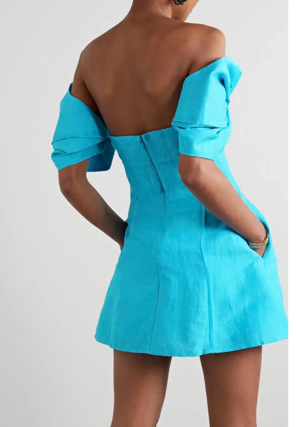 Cult Gaia Asal Mini Dress Blue Size 4 photo 2