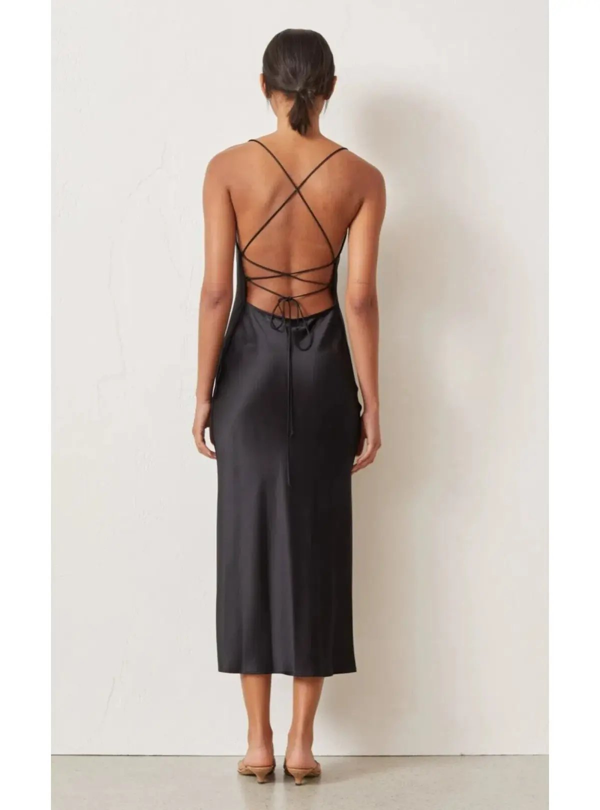 Bec & Bridge Seraphine Laced Up Dress Black Size AU 6 photo 2