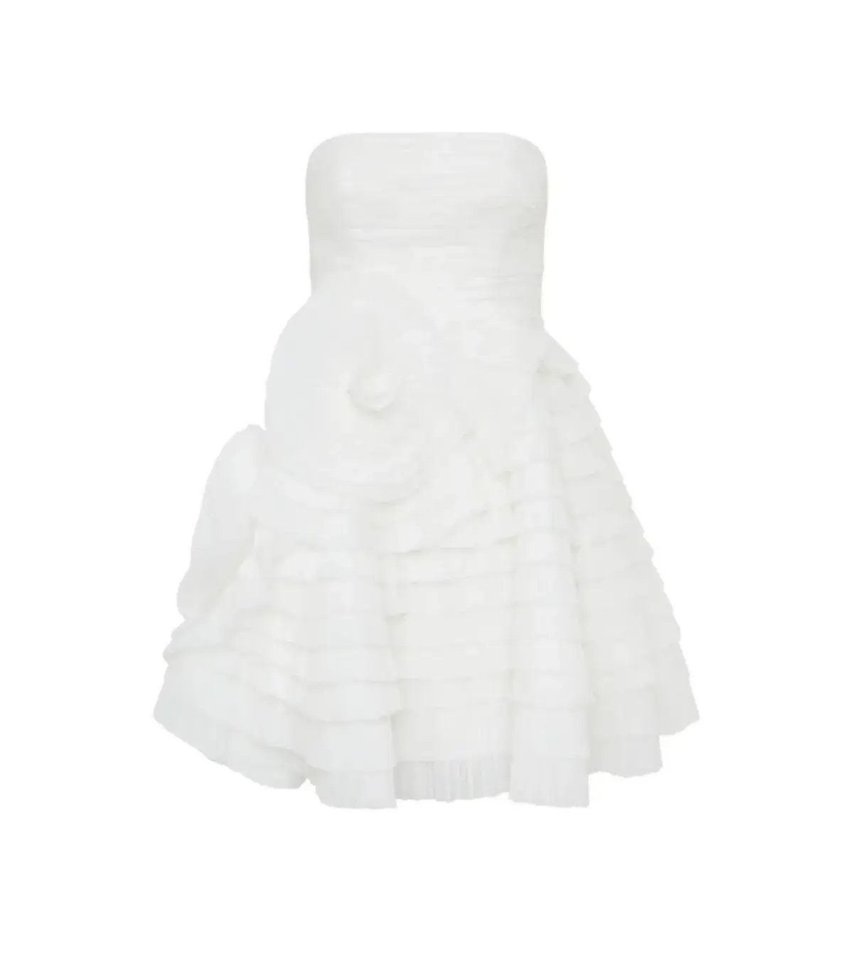 Aje Ivory Expressive Pleated Mini Dress Ivory Size AU 6 photo 6