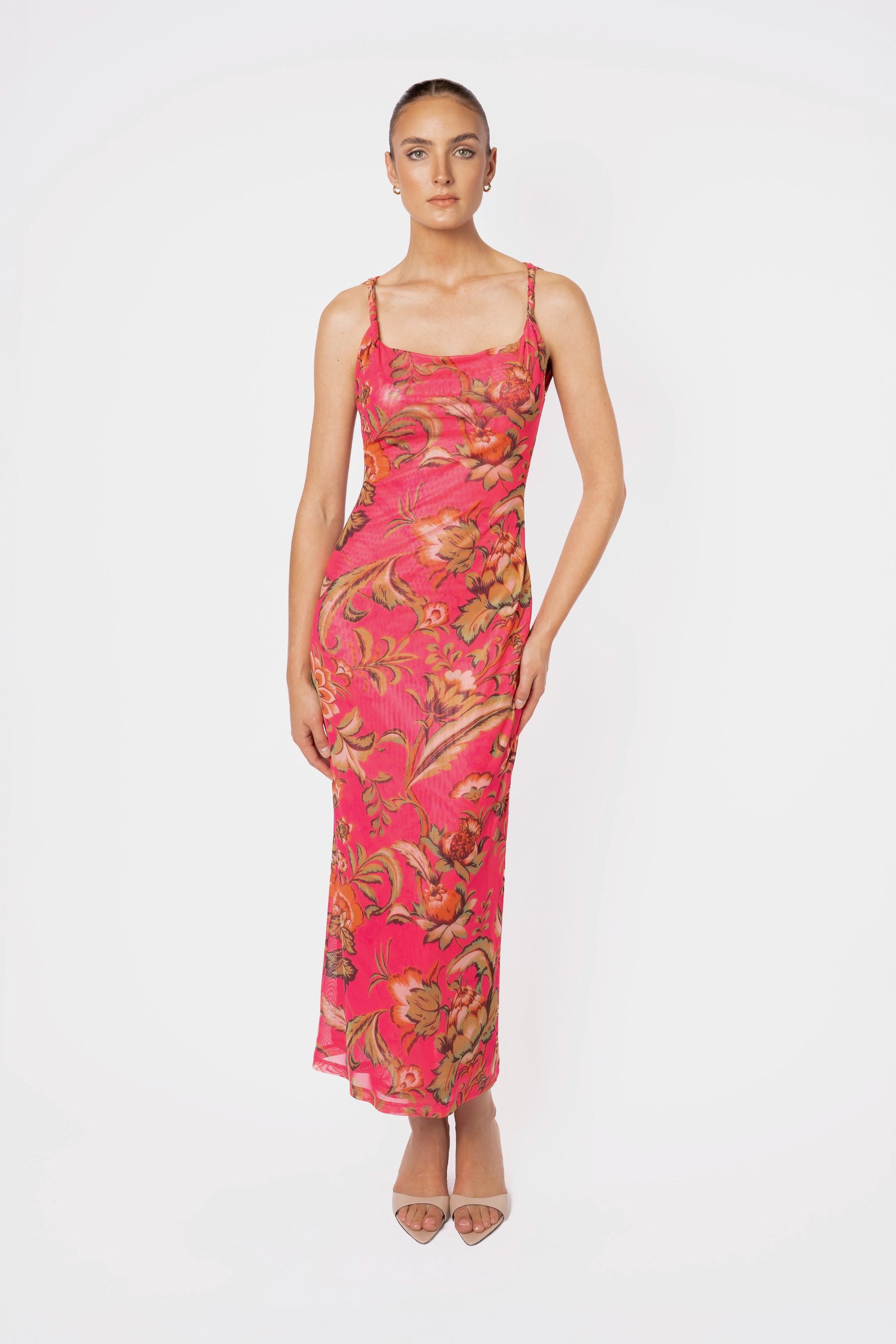 ONE FELL SWOOP TORTO TANK DRESS - PINK PARROT photo 11